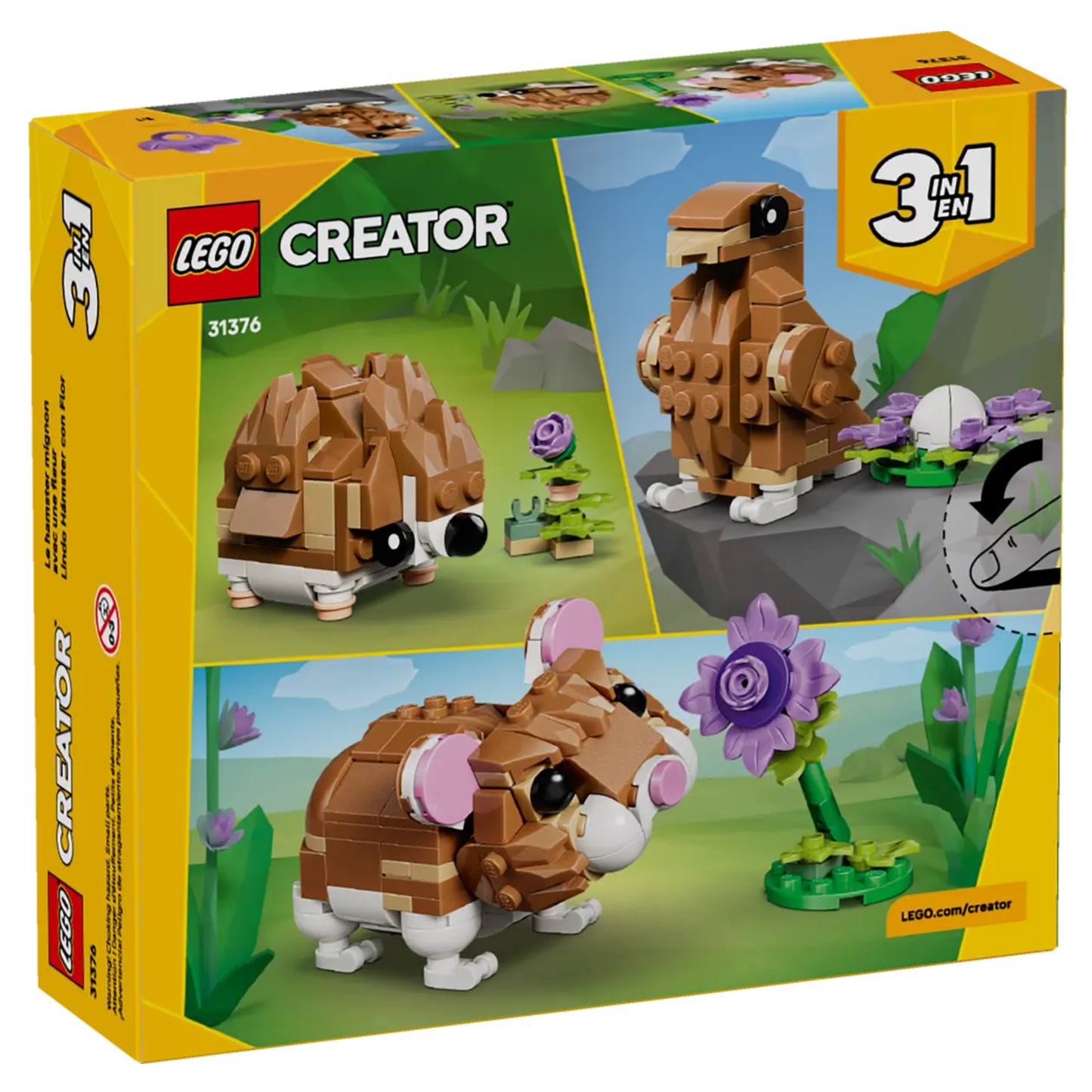 Lego Creator Cute Hamster with a Flower 31376