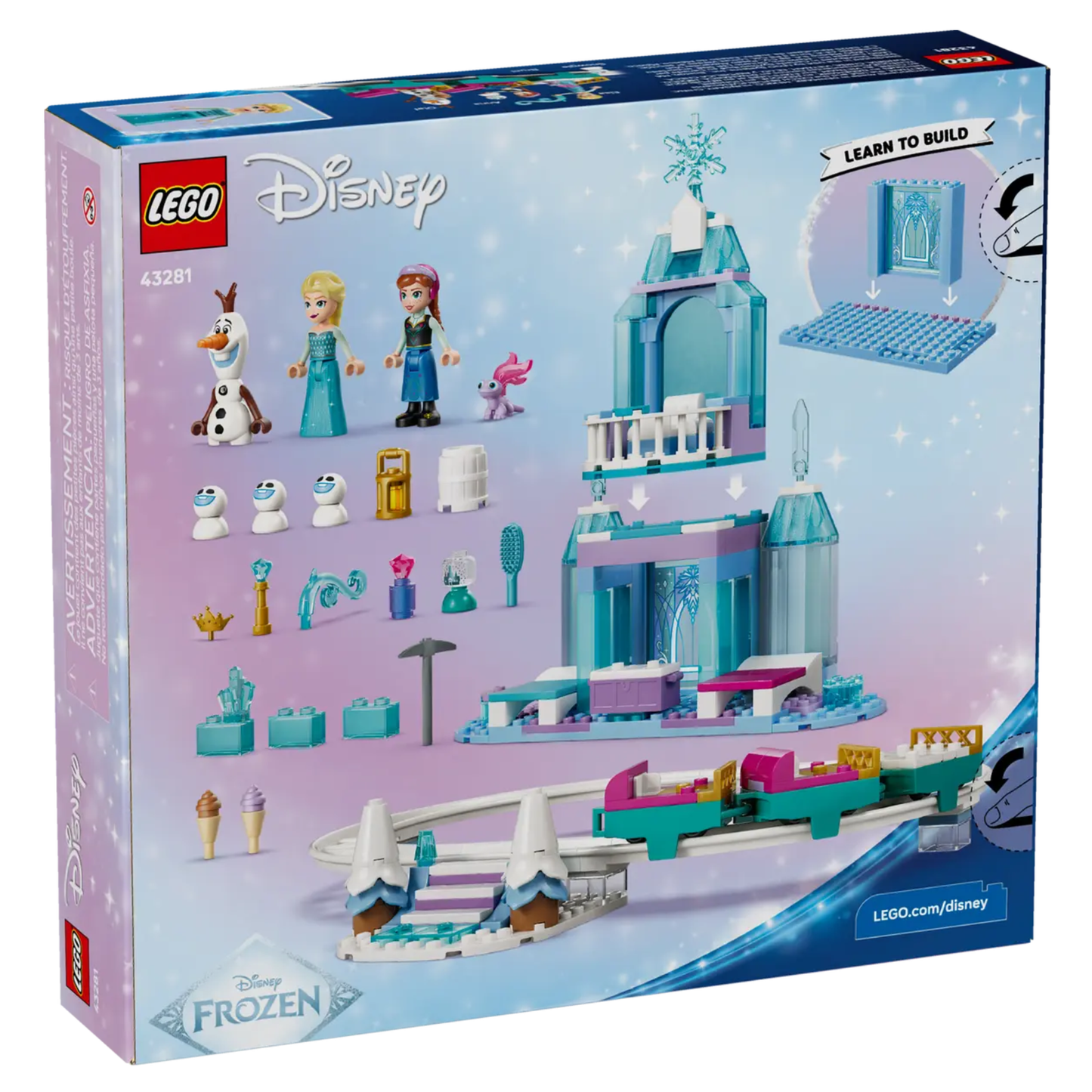 Lego Disney Elsa's Ice Castle & Snow Ride Adventure 43281