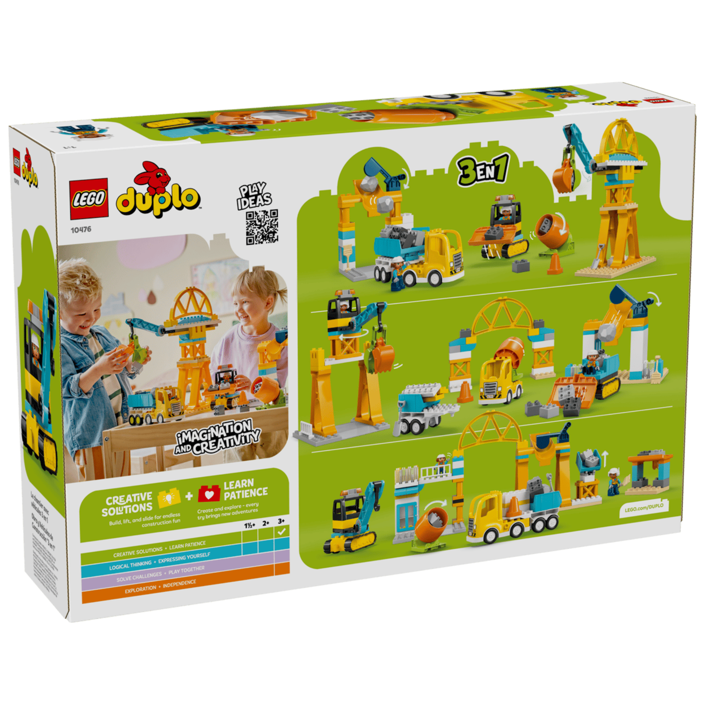 Lego Duplo 3 in 1 Construction Site and Vehicles 10476