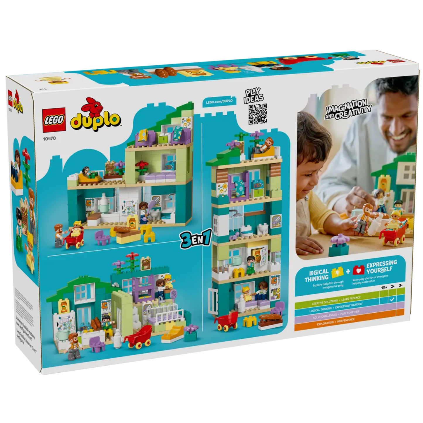Lego Duplo 3 in 1 Modern Family House with Figures 10470