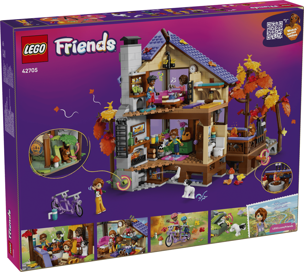 Lego Friends Cozy Fall Forest Cabin 42705