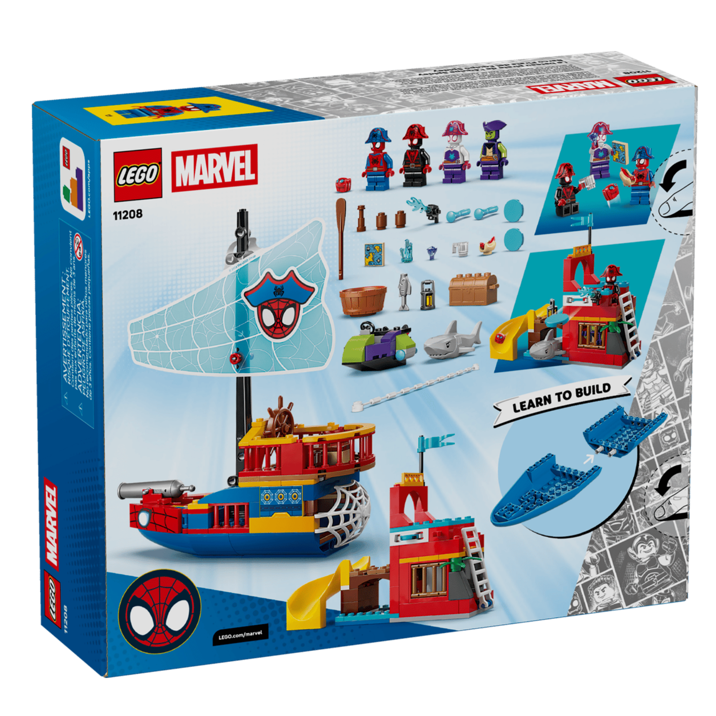 Lego Marvel Team Spidey Pirate Ship 11208