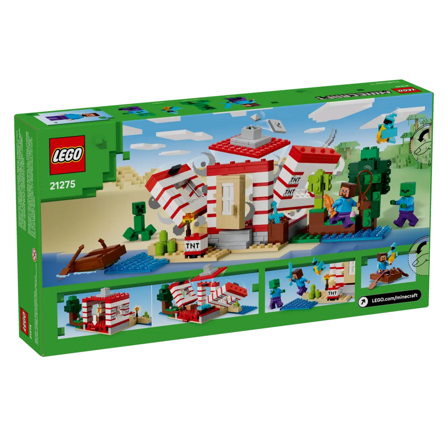 Lego Minecraft The TNT Jungle House 21275