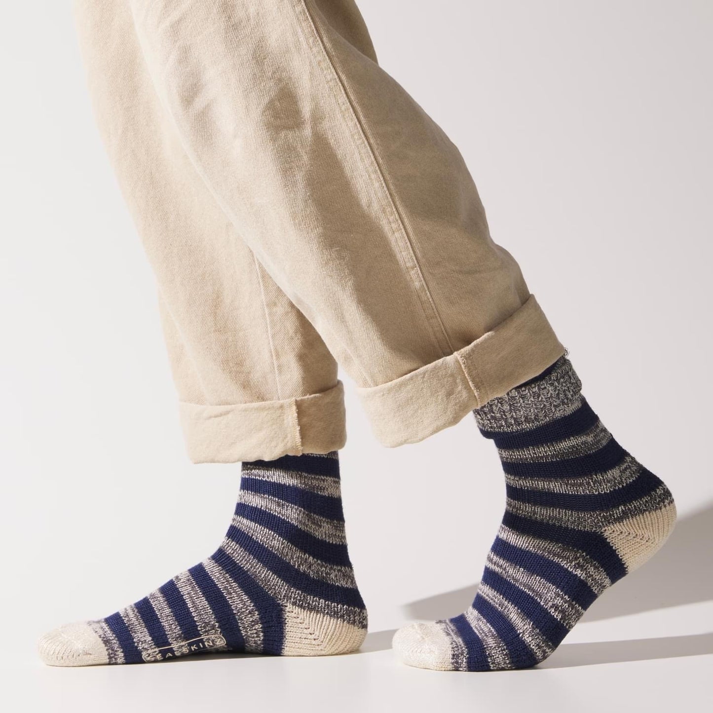 Sealskinz Banham Super Soft Bamboo Mid Length Striped Sock