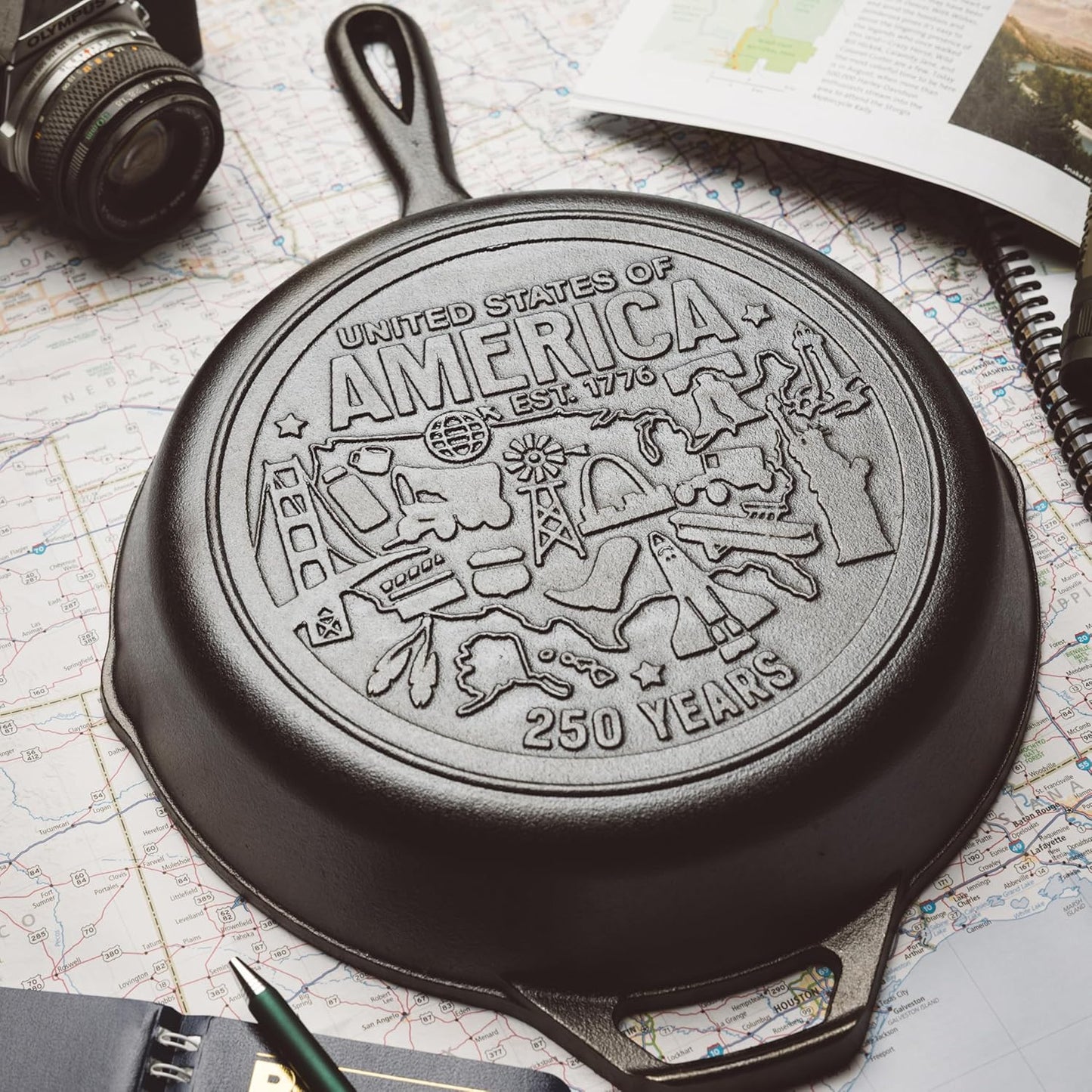 Lodge America's 250th Anniversary Special Edition Cast Iron Skillet 26cm