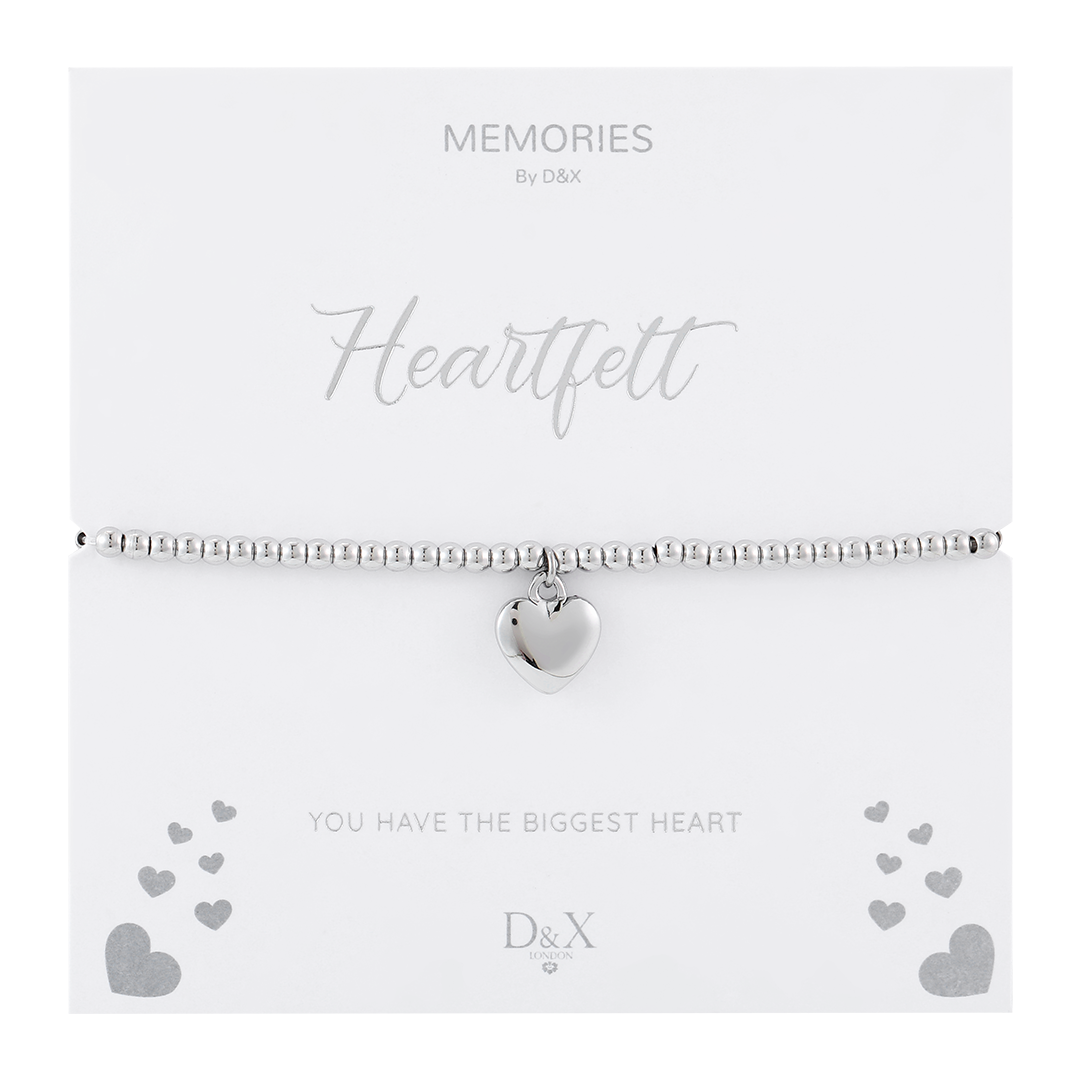 D&X Occasions Heartfelt Silver Bracelet