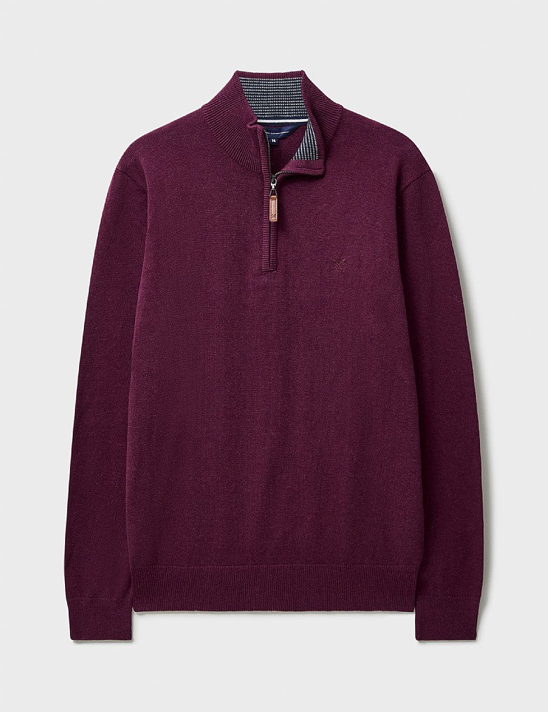 Crew Clothing Organic Cotton Half Zip Jumper