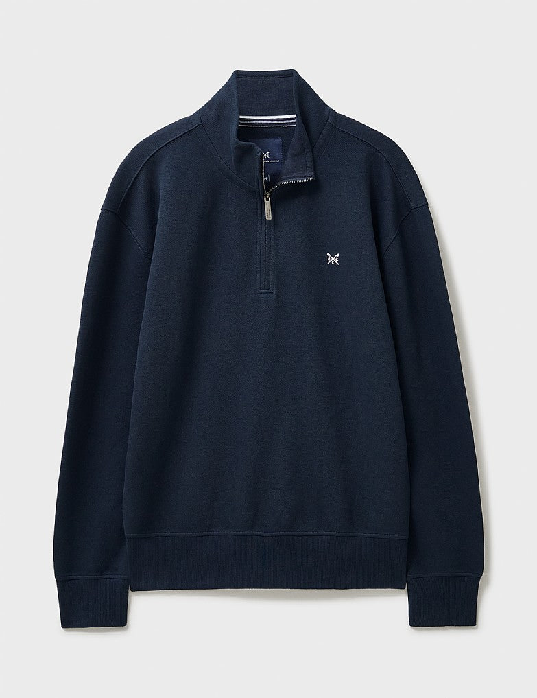 Crew Clothing Pique Half-Zip Sweatshirt