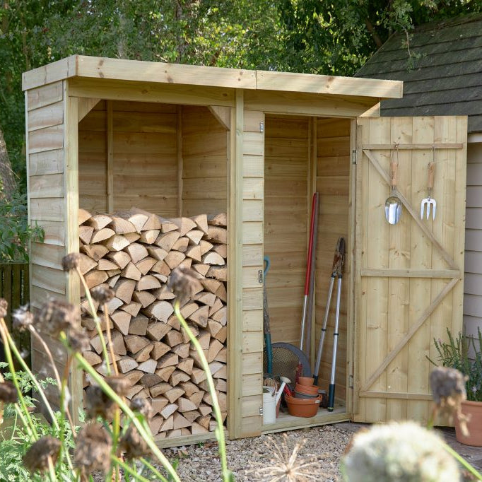 Forest Garden Medium Overlap Log/Tool Store