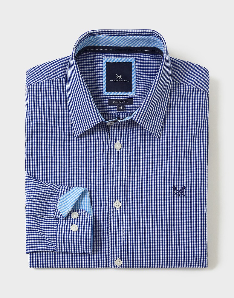 Crew Clothing Micro Gingham Shirt
