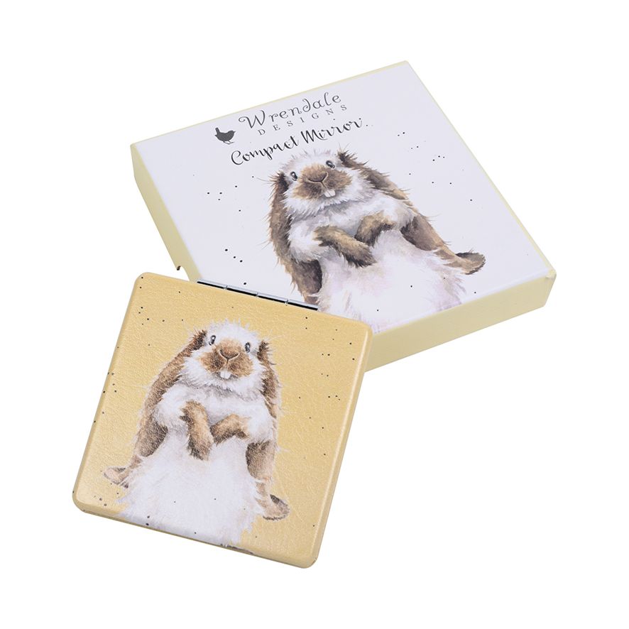 Wrendale Earisistible Rabbit Compact Mirror