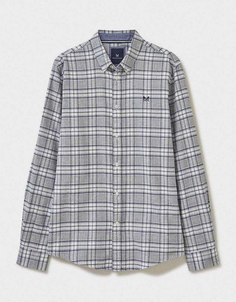 Crew Clothing Anderson Marl Flannel Check Shirt