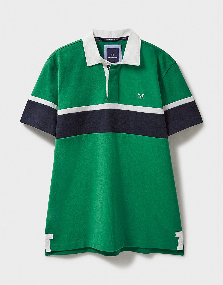 Crew Clothing Short Sleeve Stripe Rugby Shirt