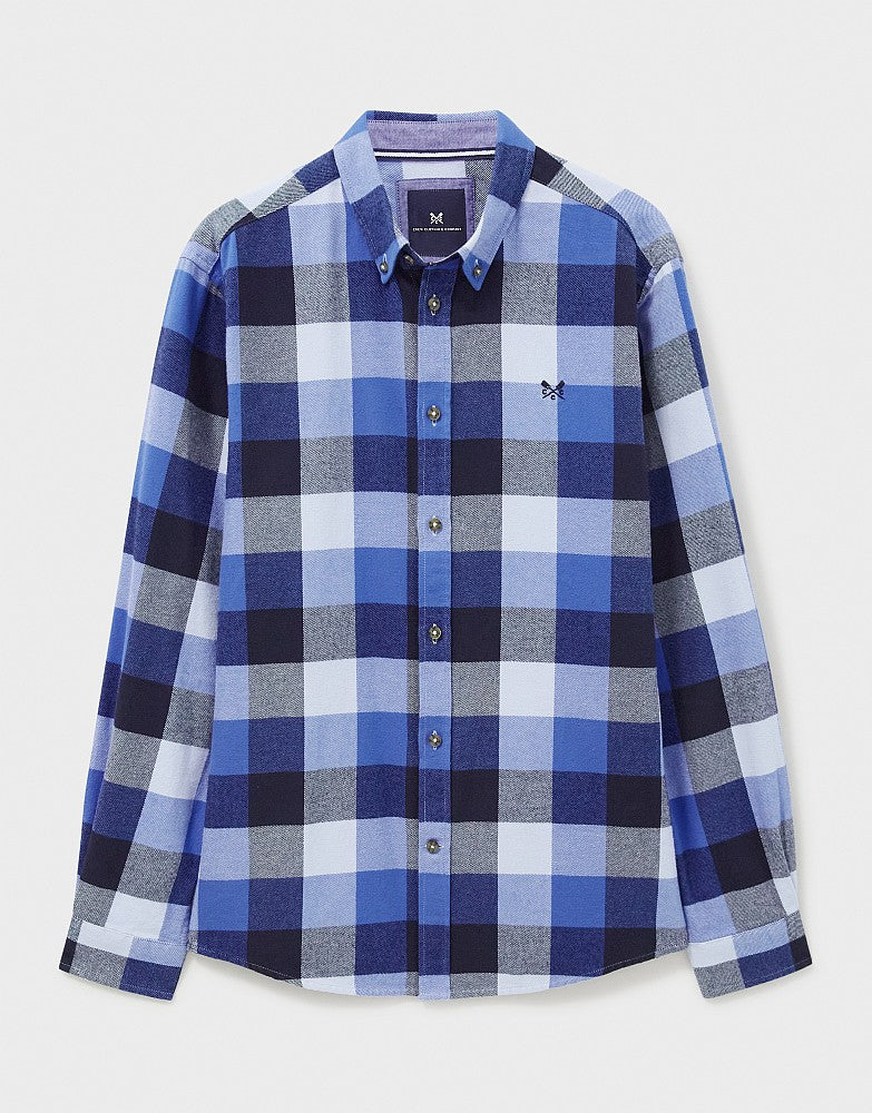 Crew Clothing Buffalo Check Brushed Cotton Flannel Shirt