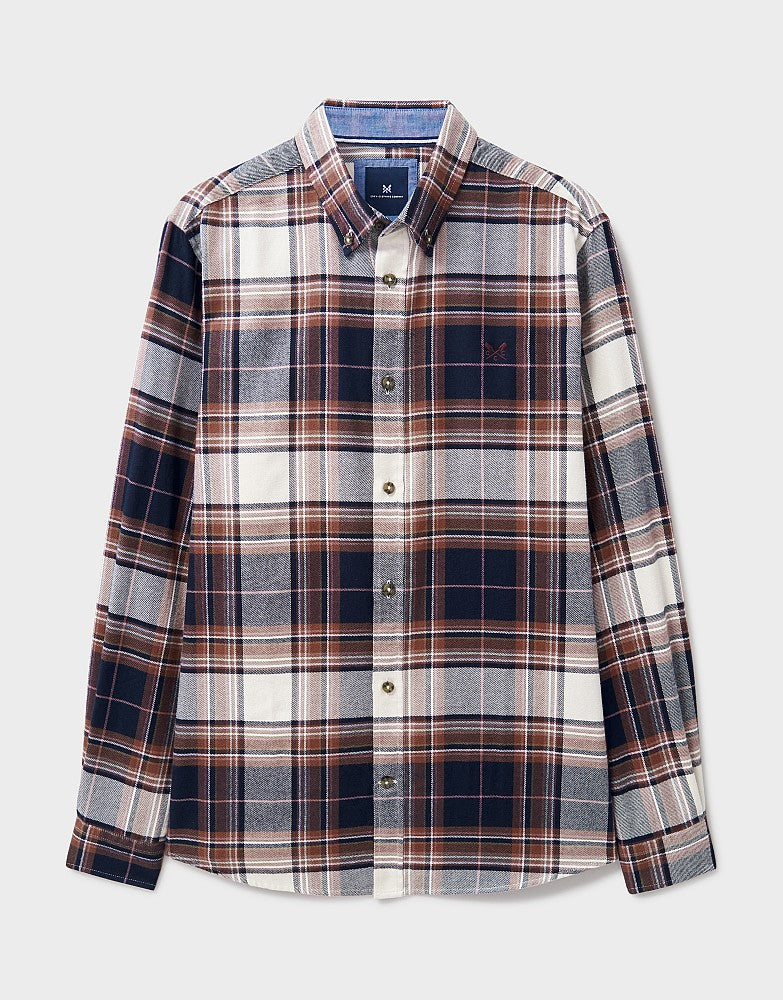 Crew Clothing Spencer Check Flannel Shirt