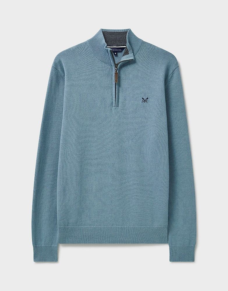 Crew Clothing Classic Half Zip Knit Jumper
