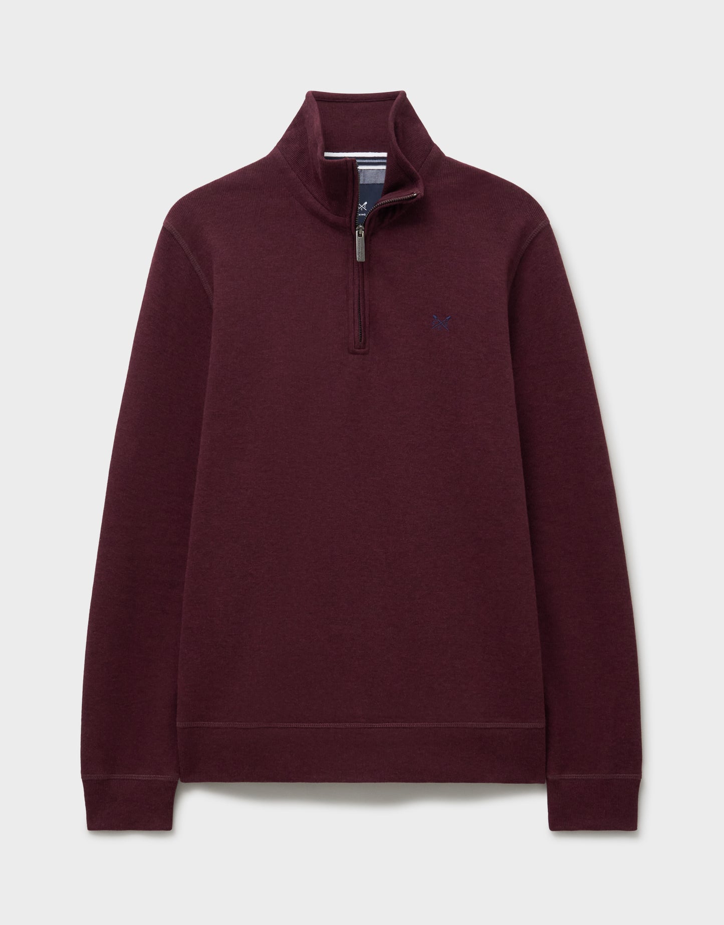 Crew Clothing French Rib Half Zip Sweatshirt