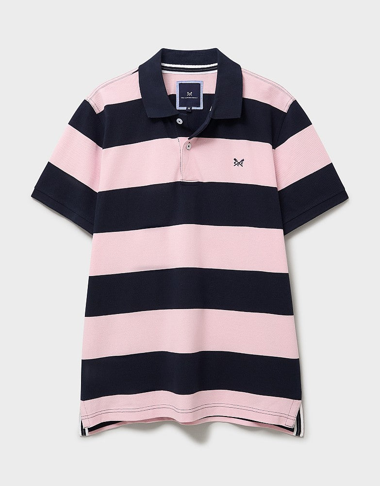 Crew Clothing Heritage Stripe Cotton Polo Shirt