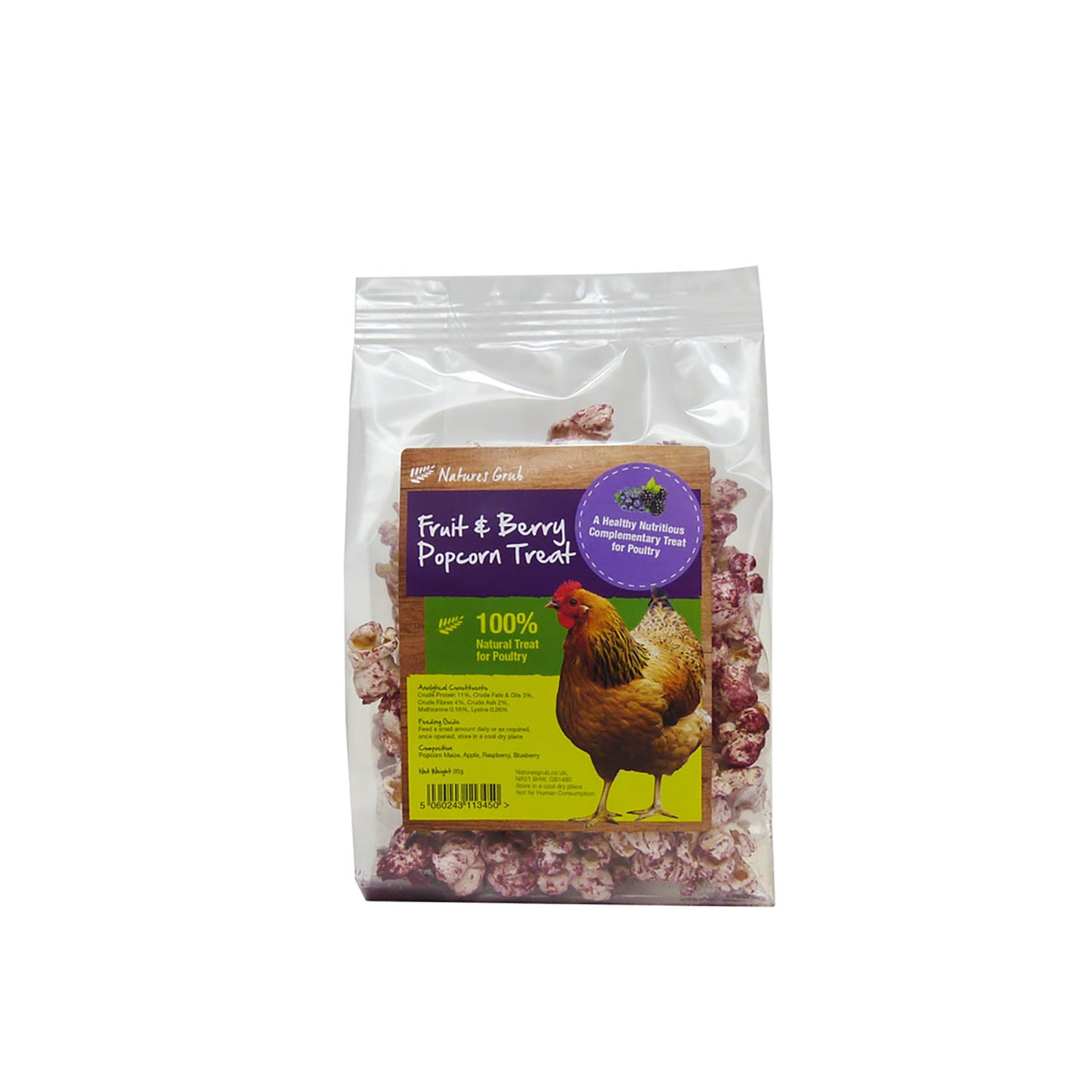 Natures Grub Fruit & Berry Popcorn Treat