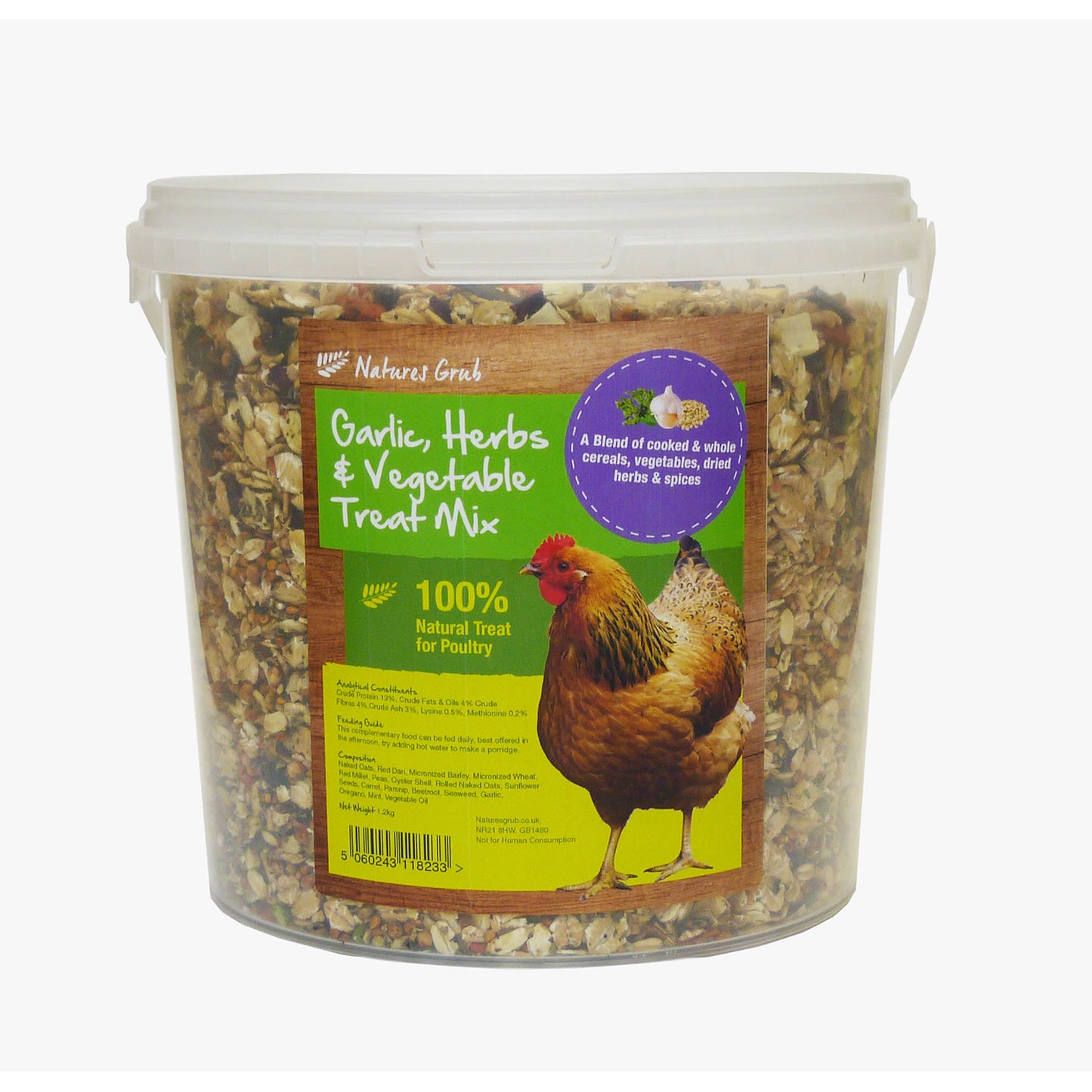 Natures Grub Garlic Herbs & Vegetable Treat Mix