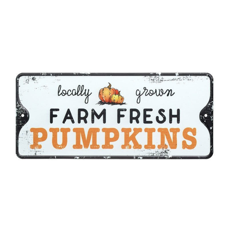 Heaven Sends - Farm Fresh Pumpkins Metal Sign