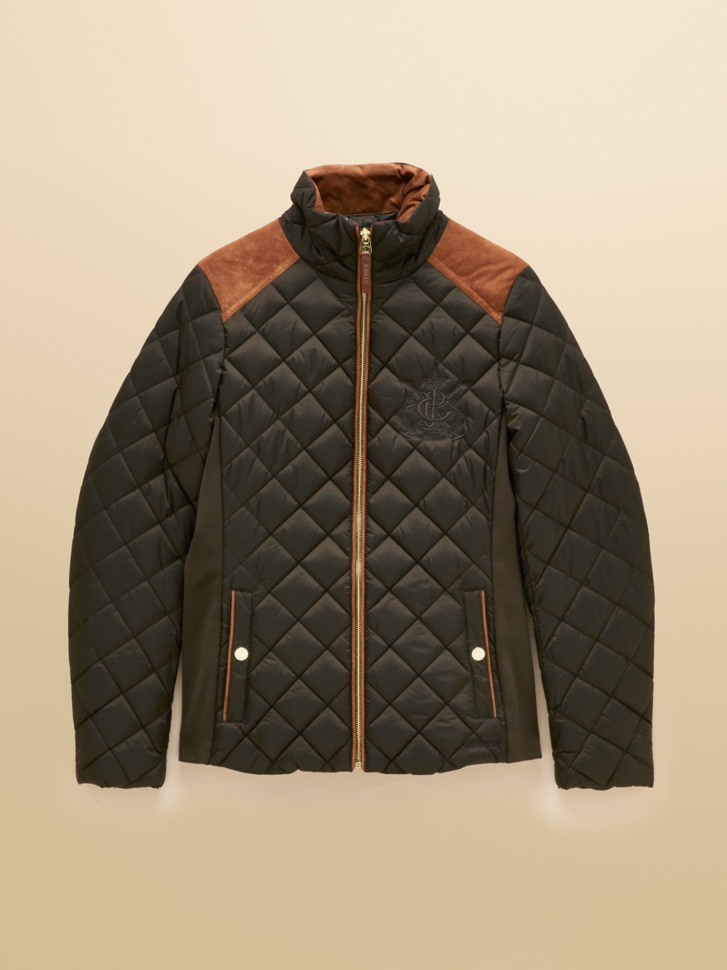 Joules Braemar Luxe Showerproof Diamond Quilted Coat