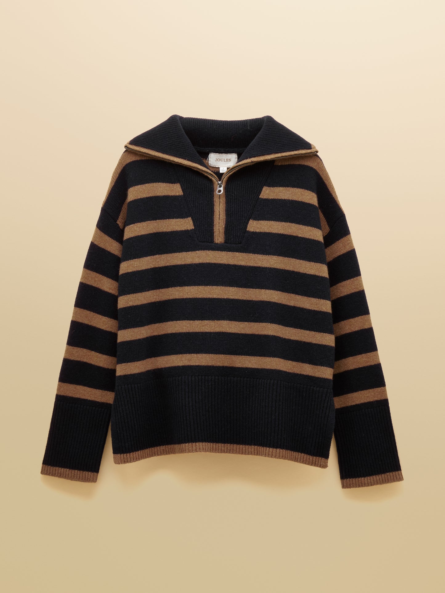 Joules Waverley Wool-Rich Quarter Zip Funnel Neck Jumper
