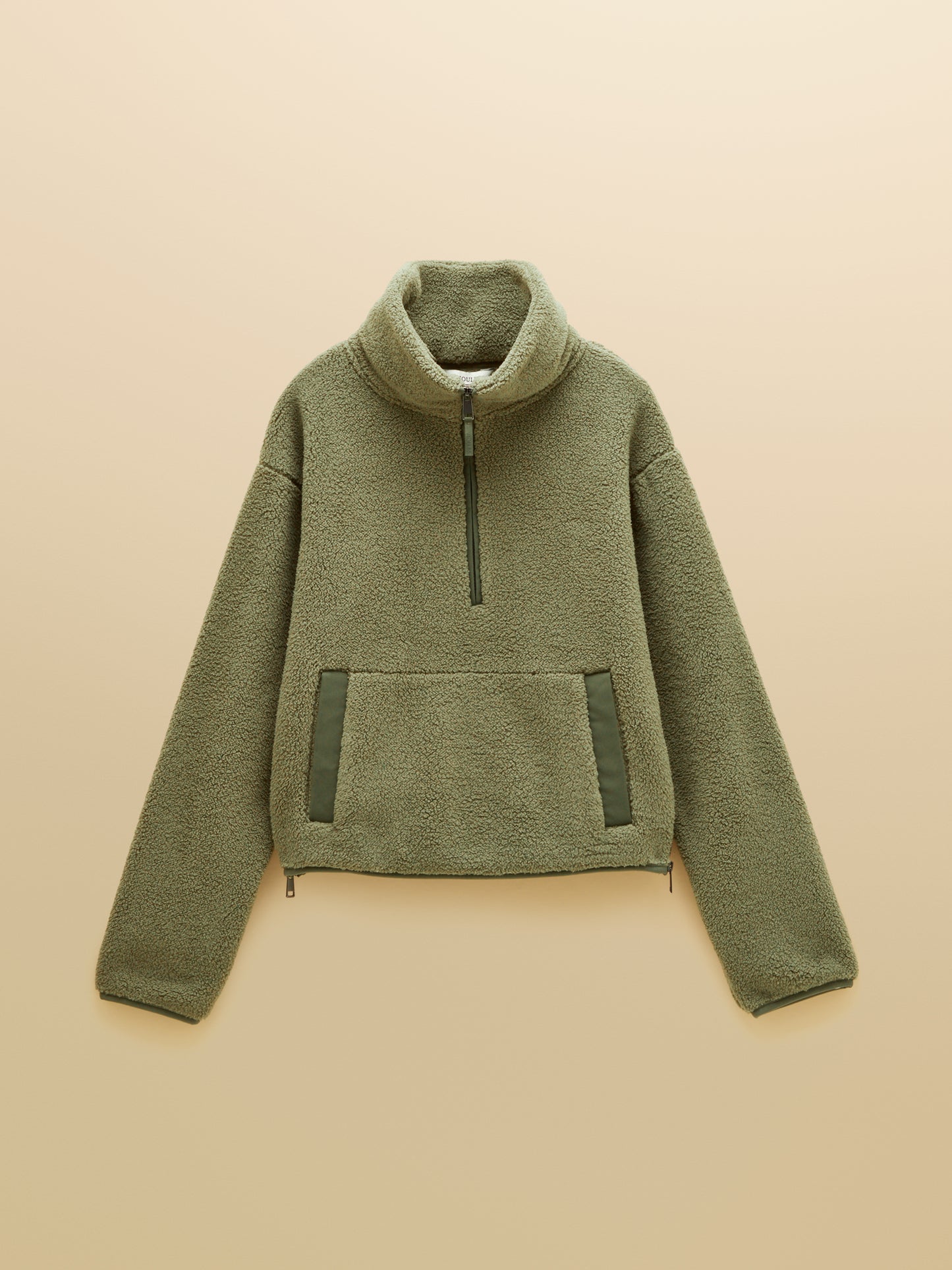 Joules Women's Cropped Quarter Zip Fleece