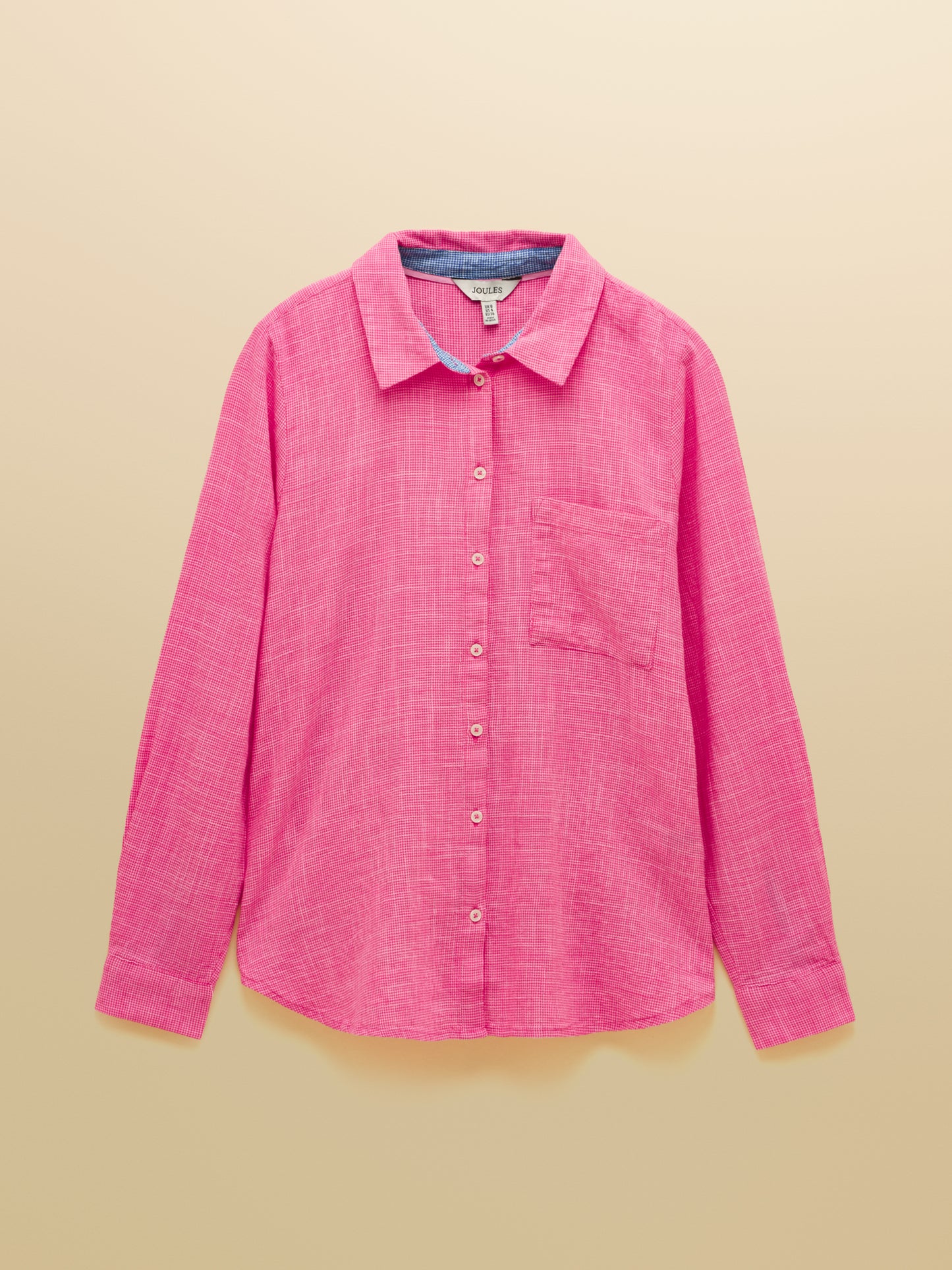 Joules Ida Puppytooth Long Sleeve Cotton Shirt