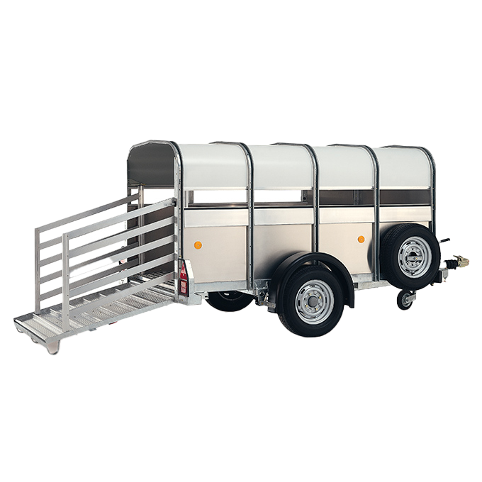 Ifor Williams P8G Single-Axle Braked Livestock Trailer - 4ft Headroom