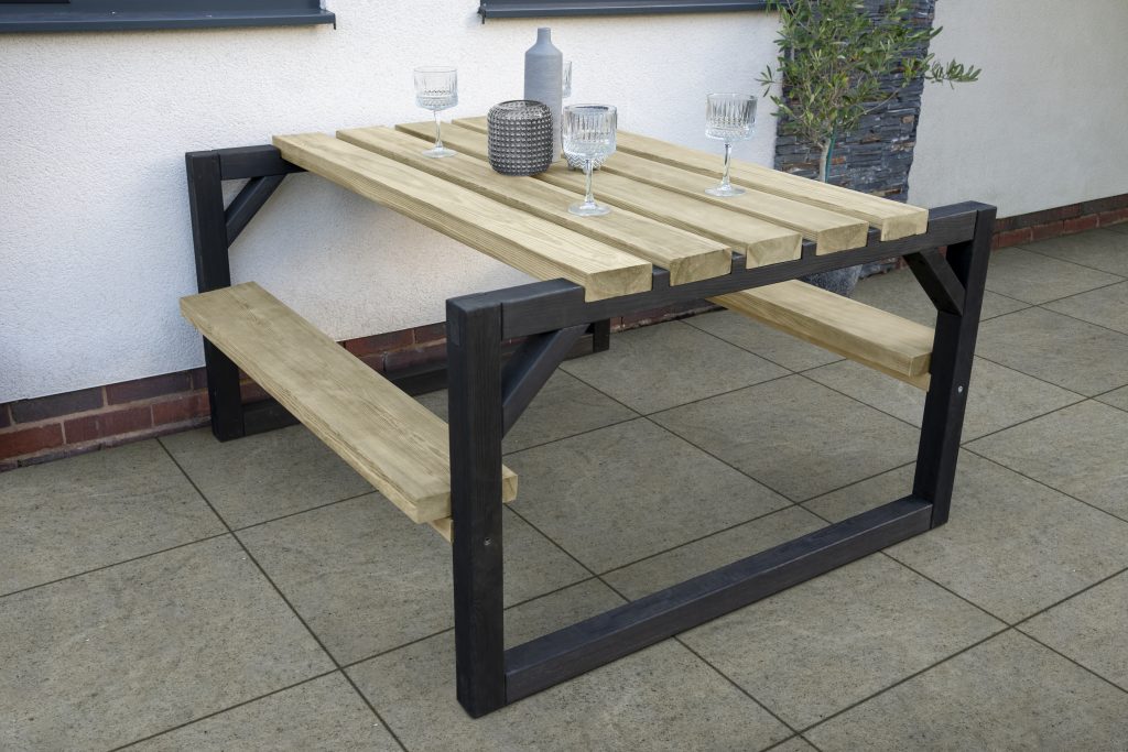 Forest Garden Colour Block Picnic Bench