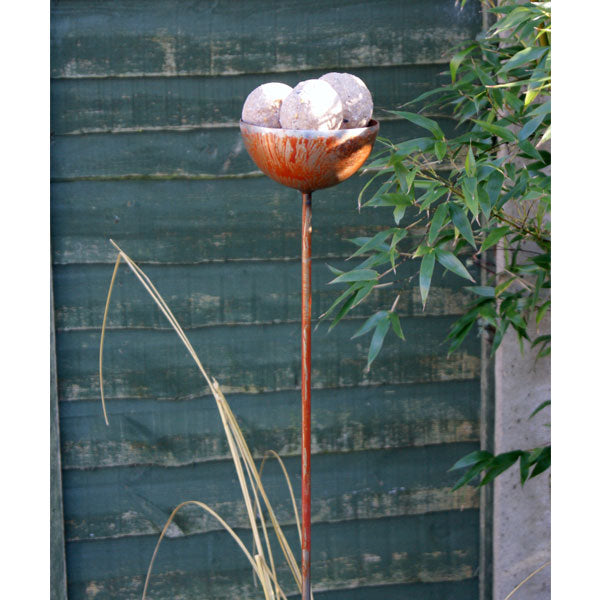 Poppy Forge Bowl Plant Support Pin & Feeder