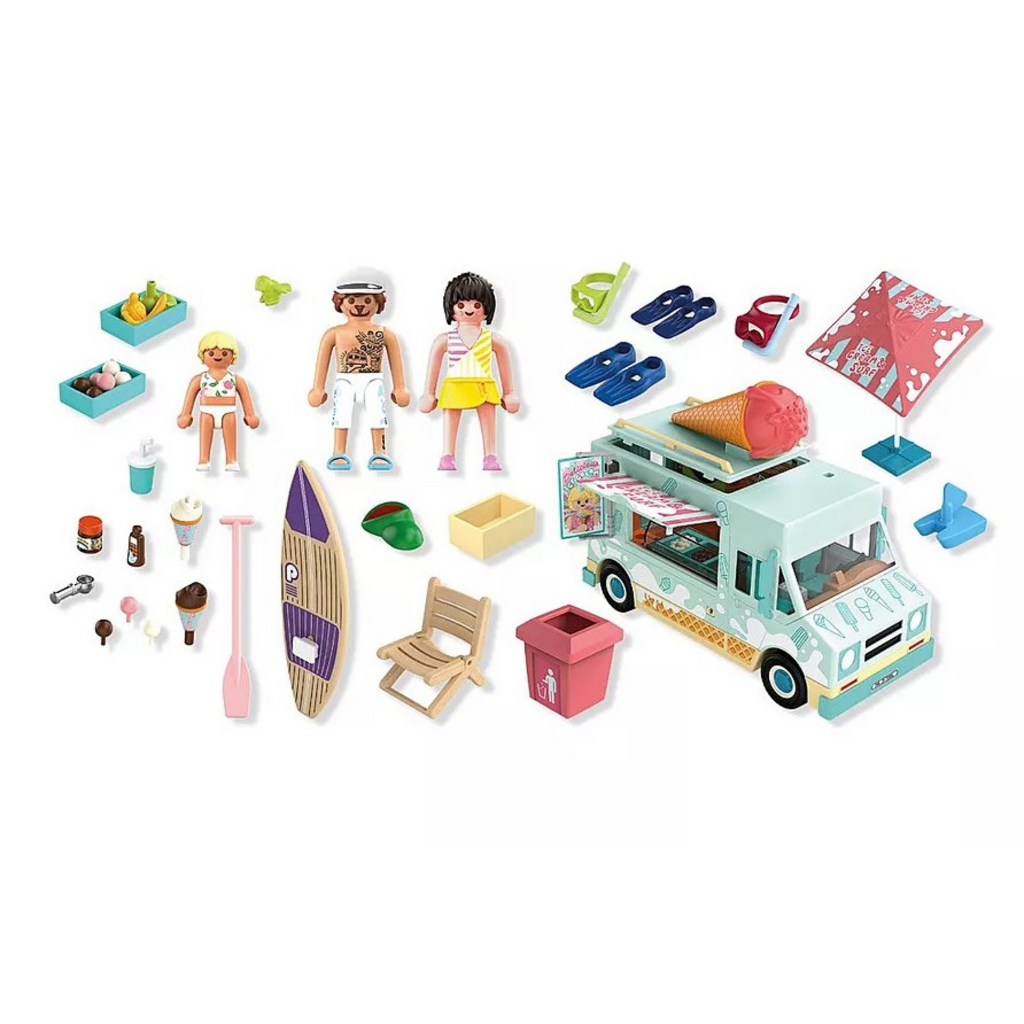 Playmobil My Life Ice Cream Truck with Surf Shop
