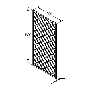 Forest Garden Hidcote Lattice