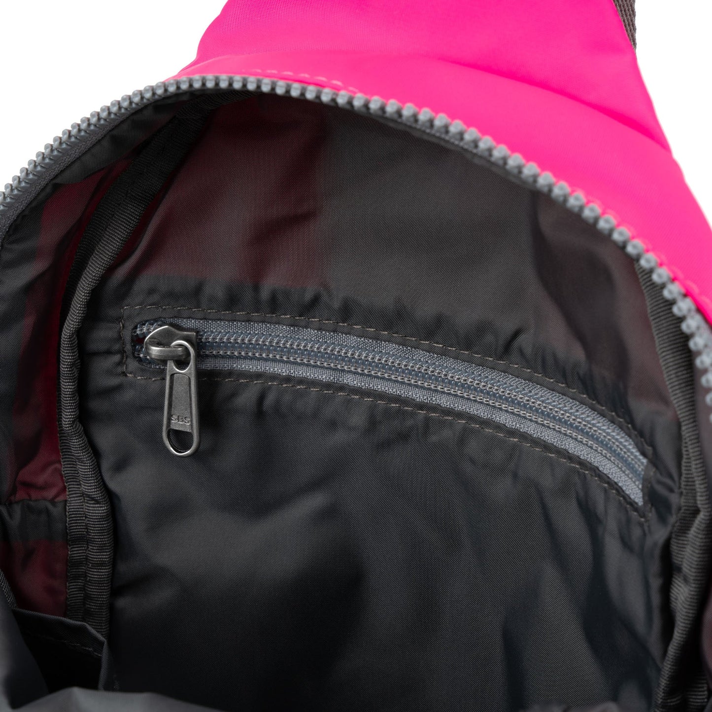 ROKA Willesden B Neon Pink Recycled Nylon Crossbody Bag