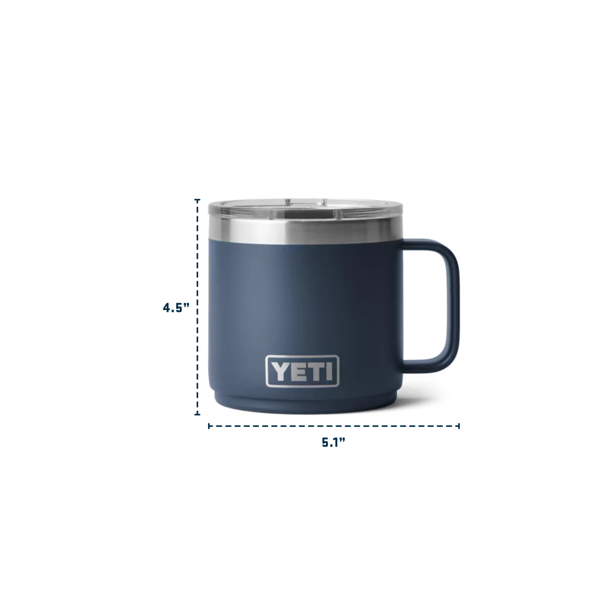 YETI Rambler 14 oz (414 ml) Stackable Mug with MagSlider Lid 2.0 - Big Sky Blue (Limited Edition)