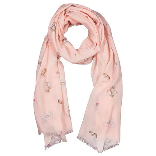 Wrendale Mouse and Daisy Scarf