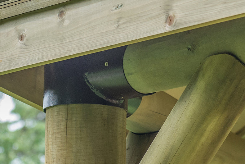 Forest Garden Square Wooden Gazebo with Cedar Roof