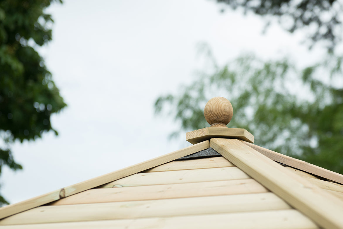 Forest Garden Square Wooden Gazebo with Timber Roof