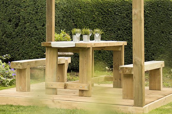 Forest Garden Sleeper Bench