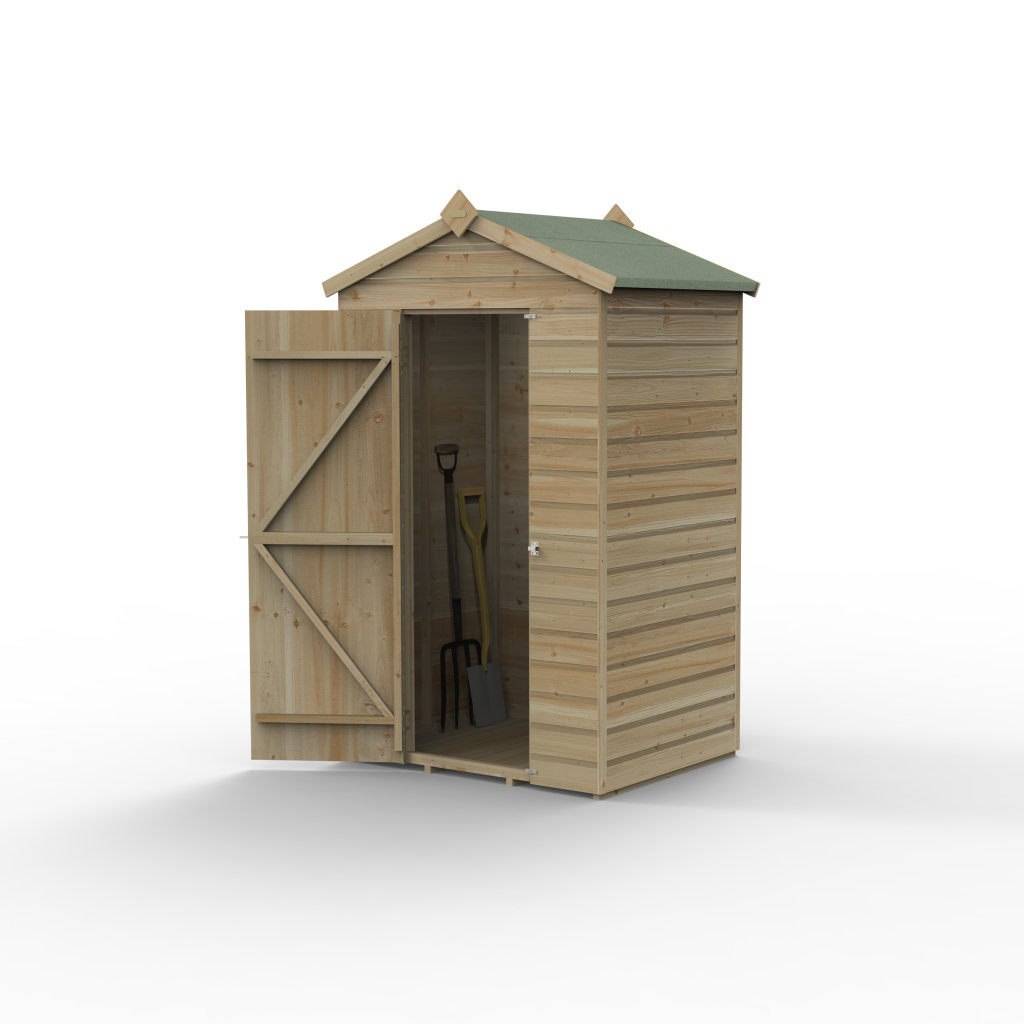 Forest Garden Beckwood 4x3 Apex Shed - No Windows