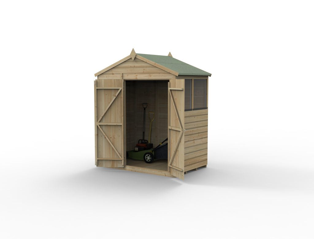 Forest Garden Beckwood 6x4 Apex Shed - 2 Windows
