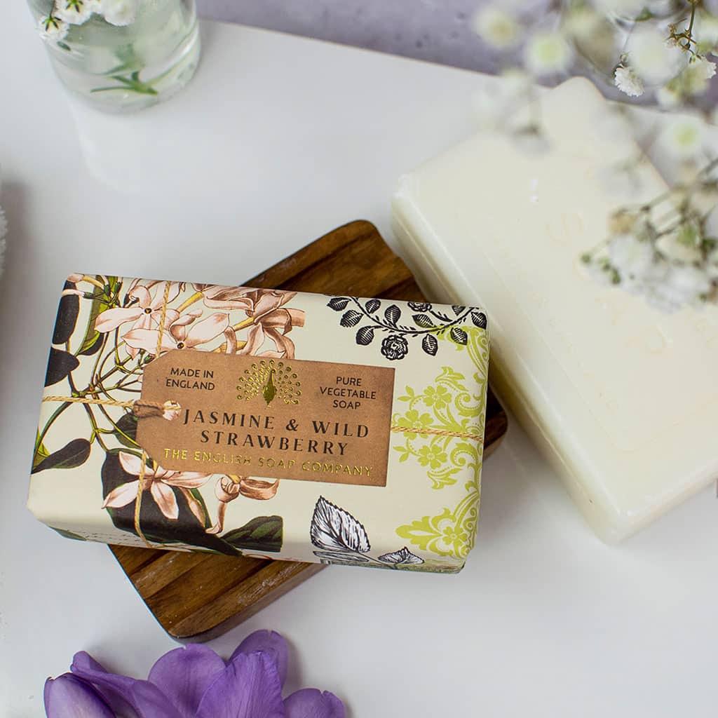English Soap Company Anniversary Jasmine & Wild Strawberry Soap