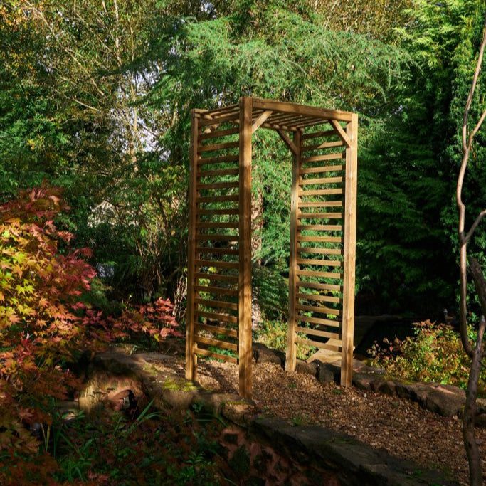 Forest Garden Slatted Arch