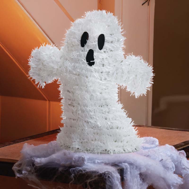 Smart Garden Scaredy-Ghost Tinsel Halloween Decoration