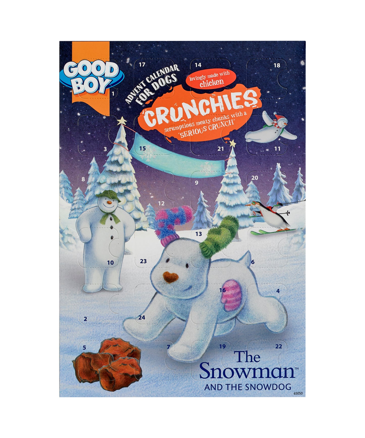 Good Boy Xmas The Snowman & The Dog Crunchies Advent Calendar