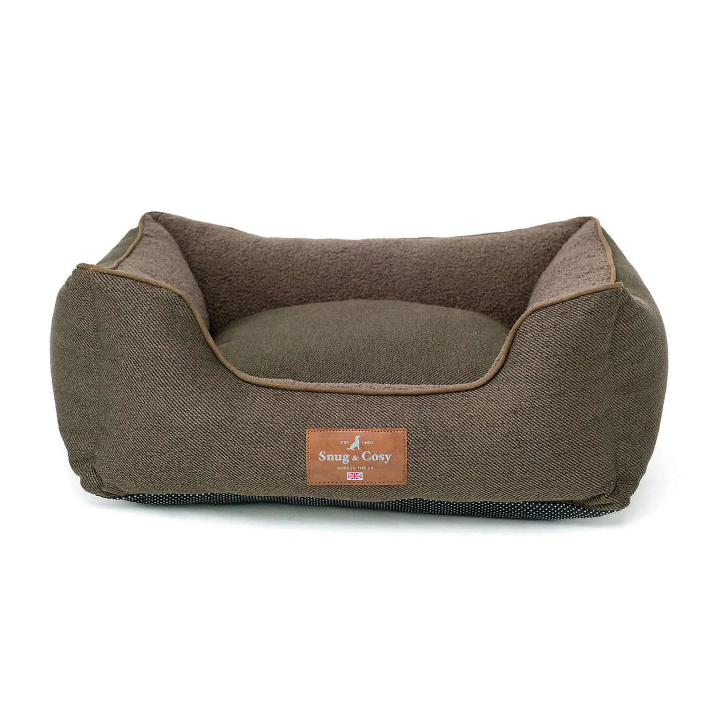 Snug & Cosy Heritage High Sided Dog Bed Chocolate