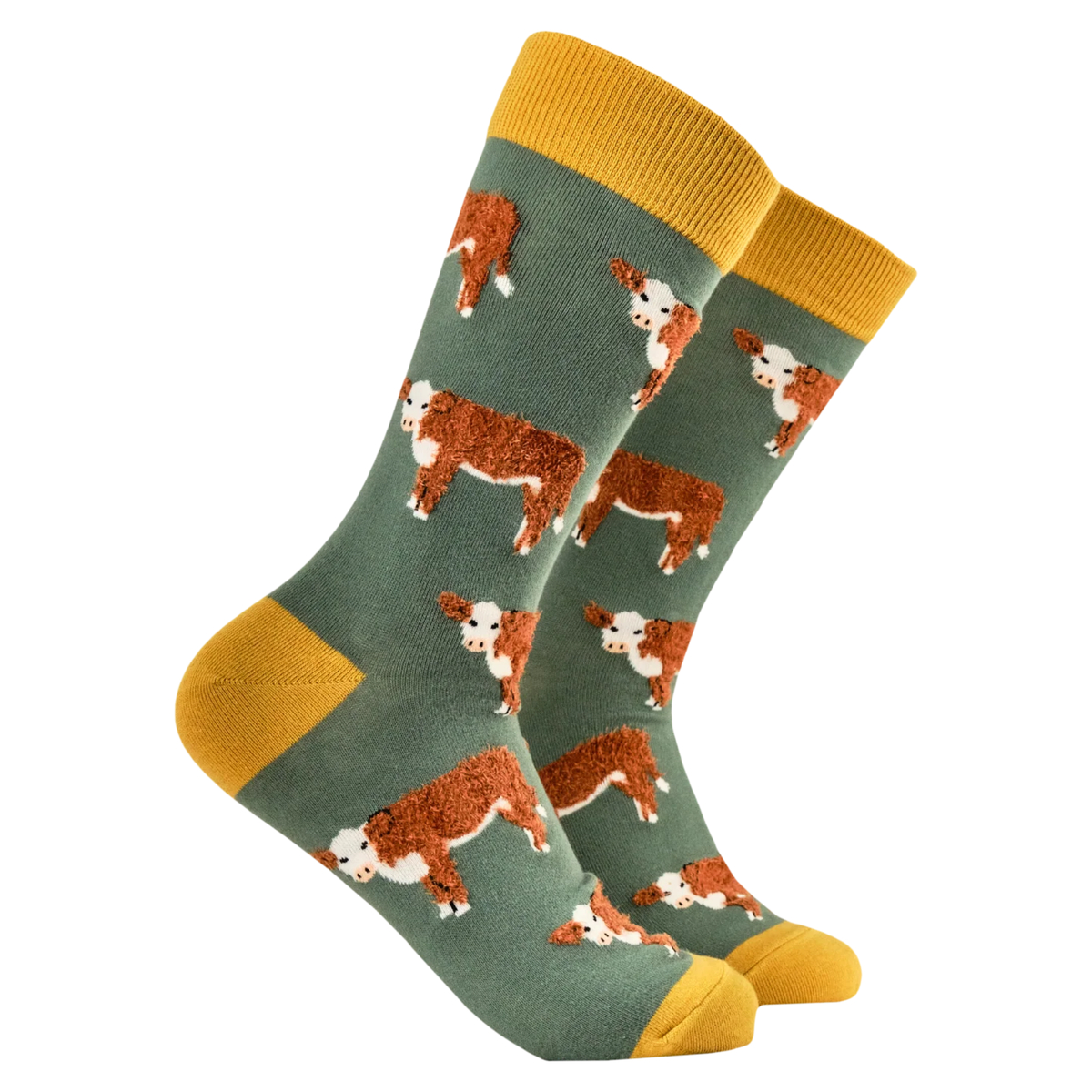 Socktopus Fluffy Hereford Cow Socks