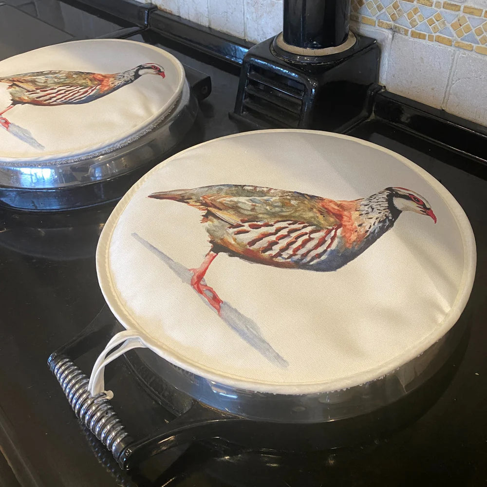 Susel & Co Hob Cover Pair Partridge