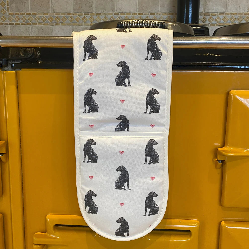 Susel & Co Black Lab Double Oven Glove